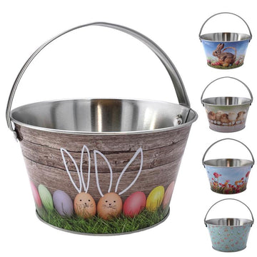 3er Set Osterkorb aus Metall, ideal als Osternest, Osterdekoration oder als Eierkorb