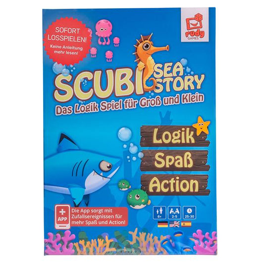 Rudy Games - Scubi Sea Story – Interaktives Lernspiel mit App, ab 6 Jahren