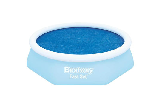 Bestway 58060 Flowclear™ Solarabdeckplane Ø 210 cm, für runde 244 cm Aufstellpools, blau