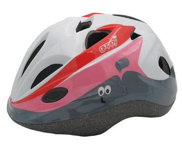 Polisport Kinder Fahrradhelm guppy, pink-weiß, xs (48-52cm)