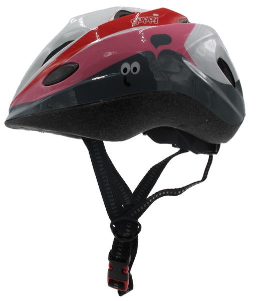 Polisport Kinder Fahrradhelm guppy, pink-weiß, xs (48-52cm)