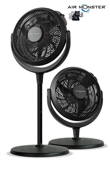 Air Monster® Stand & Boden Windmaschine Ventilator (Ø 30cm)