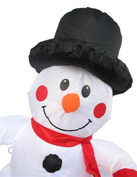 Selbstaufblasender Schneemann 120 cm mit LED - Lichterspiel