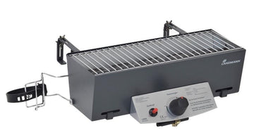 Landmann Balkon-Gasgrill 12900 inkl. Abdeckhaube und Befestigung
