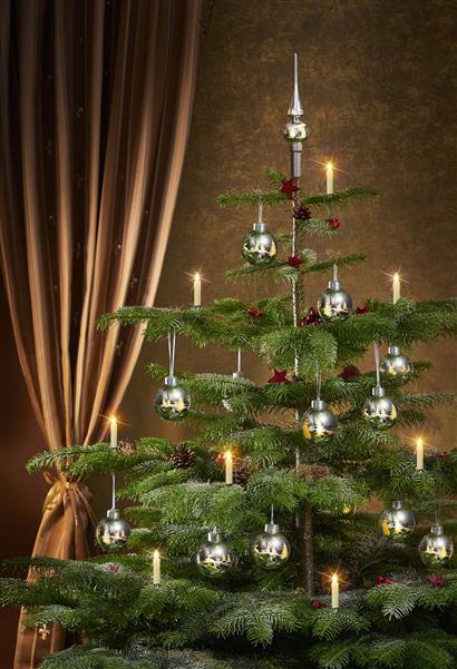 Weihnachtskugel-Set Chrom