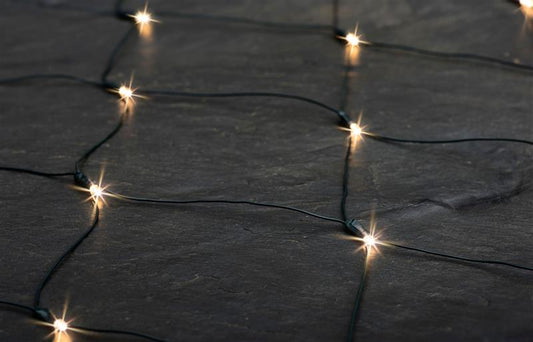 LED Lichternetz, ca. 80x135cm, 80 LED, Innen & Außen, Batteriebetrieben