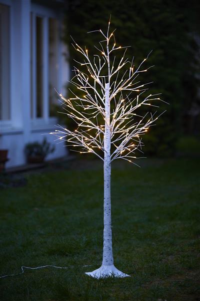 LED Lichterbaum in Birkenbaum-Optik mit 200 warm-weißen LED Lichtern (B-WARE // 180 cm)