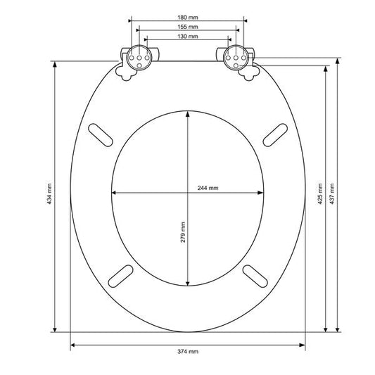 WC Sitz mit Absenkautomatik | Holzkern | einfache Montage | glatte Oberfläche | tolle Motive zur Auswahl | Holz WC-Deckel universell passend