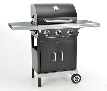 Grillchef by Landmann Gasgrillwagen 12210 mit 3 Edelstahlbrenner und Seitentisch