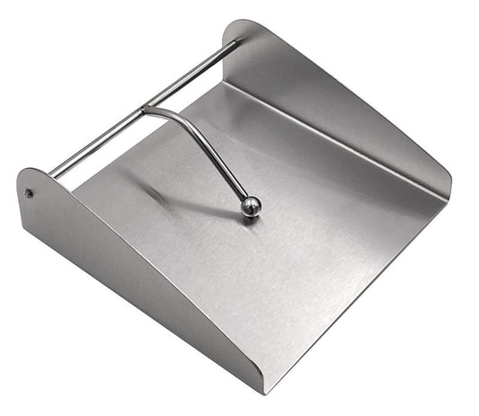 Serviettenhalter aus Edelstahl mit Beschwerer in silber für handelsübliche Papierservietten