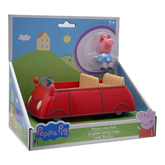 Jazwares 95706 - Peppa Wutz Peppa's kleines rotes Auto, Original Peppa Pig Spielzeug, ab 3 Jahre