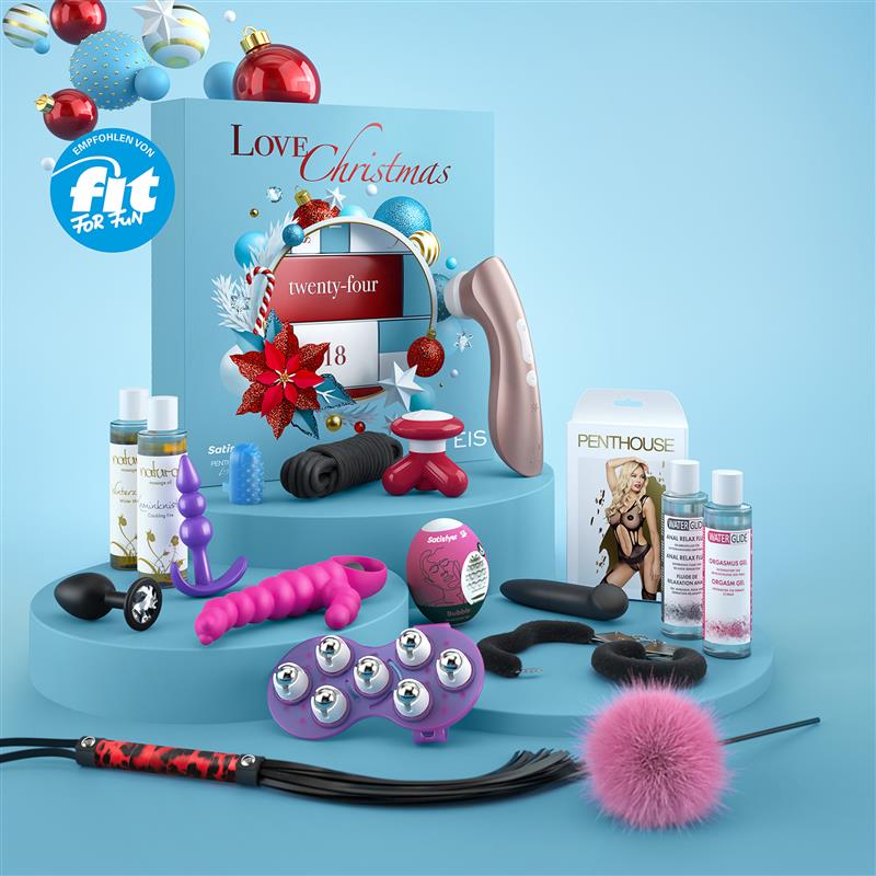 EIS Deluxe Adventskalender 2021, für Singles und Paare, 24 erotische Inhalte im Gesamtwert von ca. 650€, inkl. Satisfyer Toy
