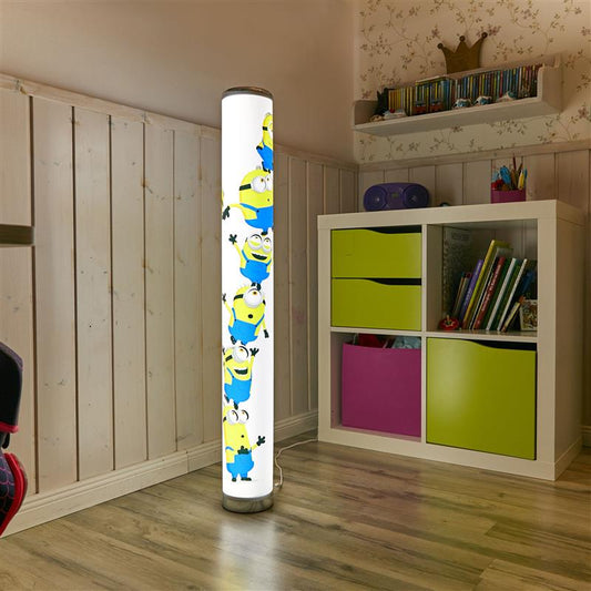 LED Lichtsäule Minions mit 8 Lichtfarben und praktischer Fernbedienung