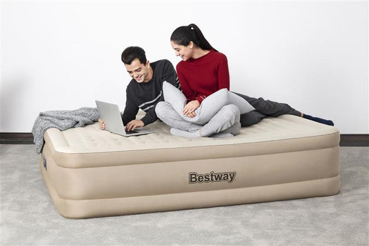 Bestway 69050, Luftbett "Essence" mit integrierter Elektropumpe Double XL/Mid 203 x 152 x 46 cm