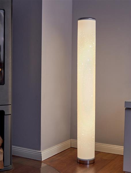 LED Lichtsäule mit 8 Lichtfarben und praktischer Fernbedienung | mattweißer Oberfläche