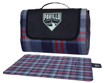 Bestway 68059 Pavillo Picknickdecke  " Winder Travel Mat", ca. 175 x 135 cm,  blau-rot kariert