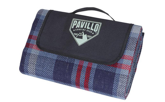 Bestway 68059 Pavillo Picknickdecke  " Winder Travel Mat", ca. 175 x 135 cm,  blau-rot kariert