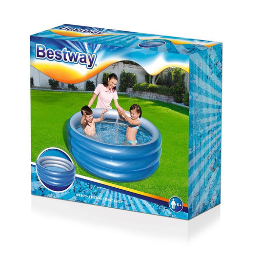 Bestway 51041 Planschbecken "Big Metallic", ab 6 Jahre, 445 Liter, Ø 150 cm