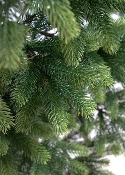 Beleuchteter 180 cm naturgetreuer künstlicher XL Tannenbaum | Weihnachtsbaum in Nordmanntannen-Optik, ca. 922 Äste mit hochwertigen PE Nadeln, inkl. Baumständer, einfacher Zusammenbau (mit 240 LED beleuchtet, B-Ware)