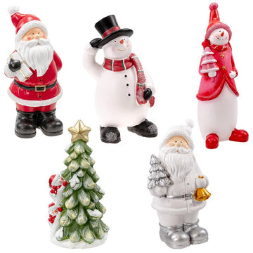 Weihnachtsfigur aus Magensia Kunststein, verschiedene Motive, für den Innenbereich und geschützten Außenbereich