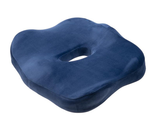 Sitzkissen, ergonomisches mit Memory-Schaum, ideal bei Rückenschmerzen und Steißbeinbeschwerden, ca. 40 x 33 cm