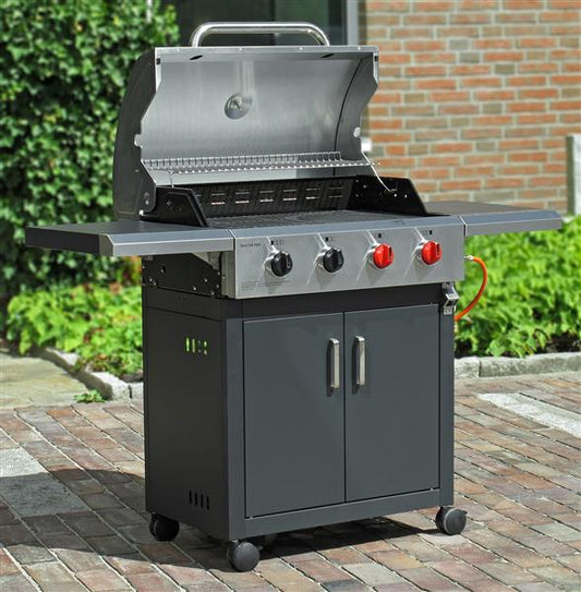 Enders Gasgrill Boston Pro 4 R TURBO II, inkl. Abdeckhaube, 4 Brenner mit ca. 15,4 kW