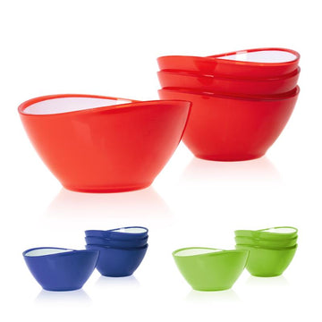 Farbe Schüssel in Glas-Optik, ideal als Müslischale, Salatschale, Bowl oder Schälchen
