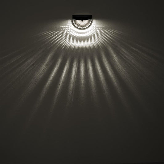 2 Stück Solar Garten Solarlampen für Außen, ideal als Wandleuchte Zaunleuchte Treppenleuchte Orientierungslicht, moderne kabellose Solarleuchte