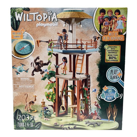 Playmobil 71008 Wiltopia - Forschungsturm mit Kompass, 203 Teile, 4-10 Jahre