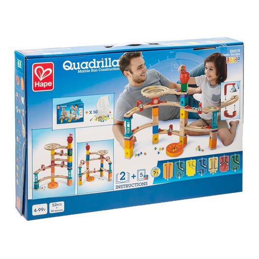 Hape Quadrilla - E6019 Aus der Burg entkommen, 4-99 Jahre, 52 Teile + 50 Murmeln