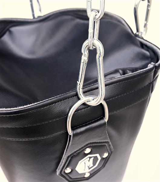 Madgon Boxsack 80 cm, gefüllt, 25 kg in schwarz inkl. Kette + Karabiner