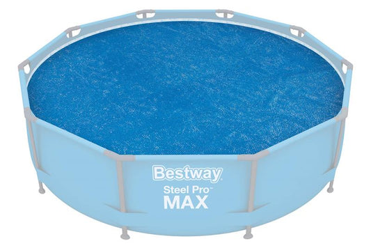 Bestway 58241 Flowclear™ Solarabdeckplane, Ø 289 cm, für runde 305 cm Fast Set™ Pools, blau