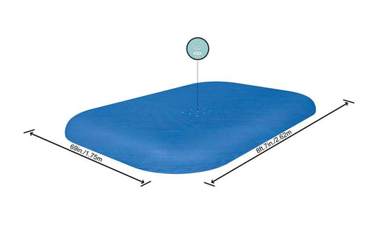 Bestway 58319 Flowclear™ PE-Abdeckplane für Family Pools, 262 x 175 x 51 cm