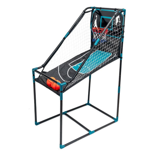 Indoor Basketball-Spiel Set mit 2 Bällen |Kinder Spieltisch mit Basketballkorb, Zählwerk und Soundeffekt | einfache Montage ohne Werkzeug | ab 3 Jahre