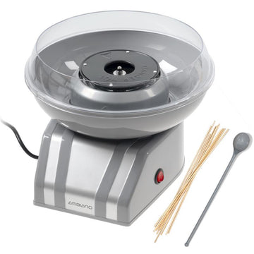 Zuckerwattemaschine Ø 26 cm inkl. Messlöffel und Stäbchen | 400 Watt | Zuckerwatten-Maker für selbstgemachte Zuckerwatte | ideal für Kindergeburtstage