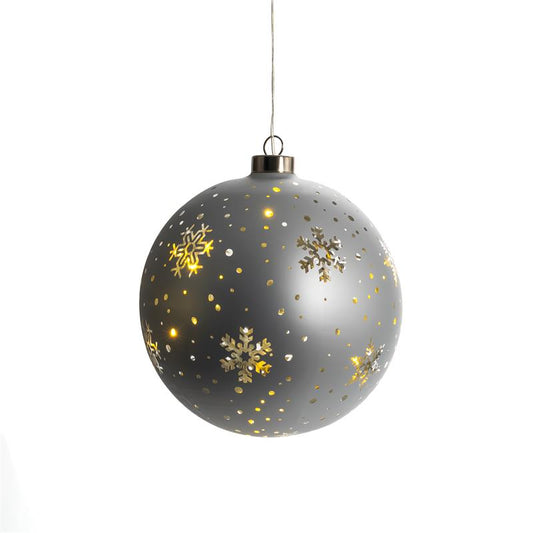 LED Deko Kugel aus Glas mit Draht-Lichterkette als Beleuchtung zum Hängen oder Hinstellen |ideal zu Weihnachten | batteriebetrieben | verschiedene Modelle
