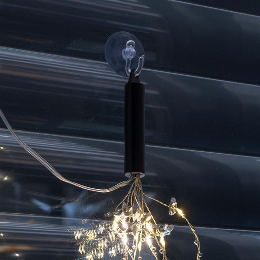LED Lichterschweif mit 150 LED, Fernbedienung und Stecker | 10 Stränge a´15 LEDs | Länge ca. 150 cm + 200 cm Zuleitung | Timer | dimmbar | 8 Leuchtfunktionen | für Innen und Außen