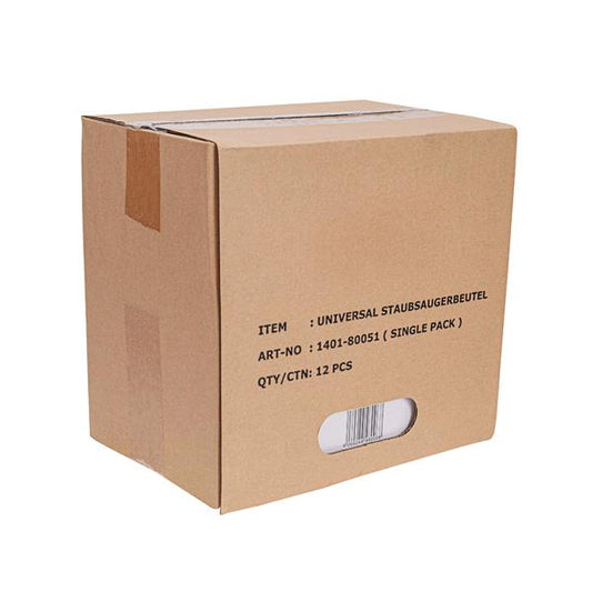Universal-Staubsaugerbeutel, passend für alle handelsüblichen Beutelstaubsauger von Bosch, Siemens, AEG etc., 12er Pack