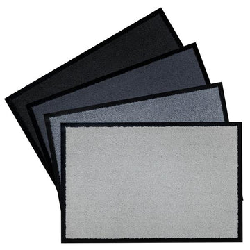 Schmutzfangmatte - moderne Fußmatte für außen und innen mit rutschhemmender PVC Rückseite, leichte Reinigung