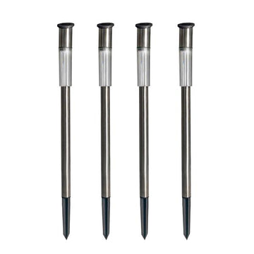 Solarlampen für außen,  4 Stück Solarleuchte - Wegeleuchte, einfache Montage, ideale Gartenleuchte für Garten, Terrasse, Rasen, Hofwege, ca. 70 cm hoch