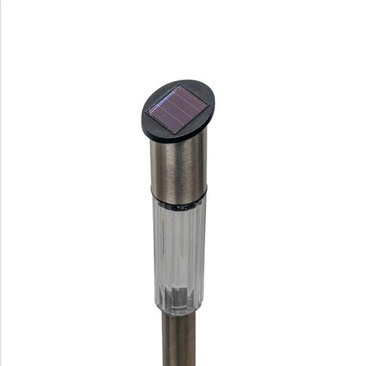 Solarlampen für außen,  4 Stück Solarleuchte - Wegeleuchte, einfache Montage, ideale Gartenleuchte für Garten, Terrasse, Rasen, Hofwege, ca. 70 cm hoch