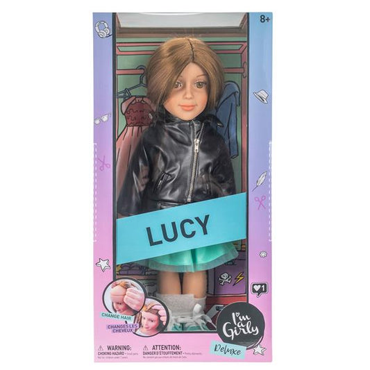I'M A GIRLY Fashion Puppe, bewegliche Spielpuppe aus Vinyl mit Kleidung und Schuhen