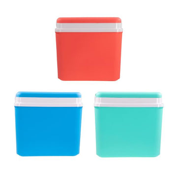Kühlbox mit ca.10 l Fassungsvermögen, ideal für Reisen - Camping  - Picknick, kühlt bis zu 11 Stunden, integriertes Verschlusssystem und Isolierung, passive Kühltasche