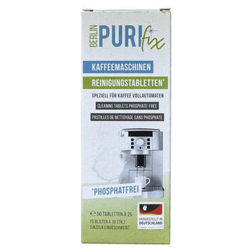 BERLIN PURIFIX Reinigungstabletten - unteranderemfür Siemens EQ Series Kaffeevollautomaten, 50 x 2g Tabletten, phosphatfrei
