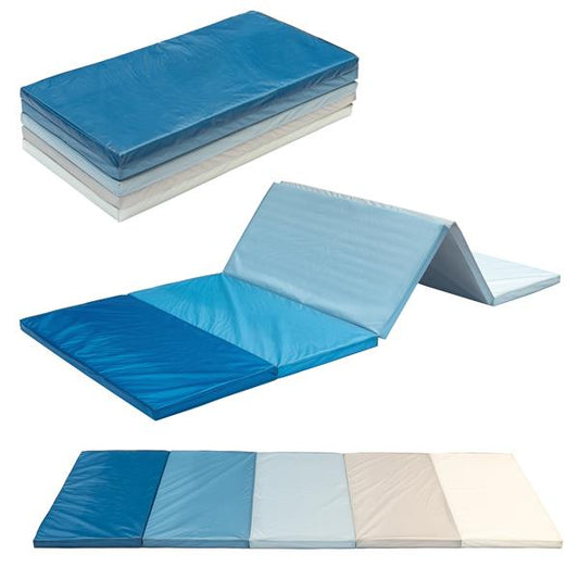 Klappbare Turnmatte | ca. 185 x 76  x 3,2 cm | Tragbare und faltbare Kinder Weichbodenmatte, auch ideal als Gymnastikmatte – Fitnessmatte – Yogamatte - Spielmatte für Kinderzimmer und zuhause