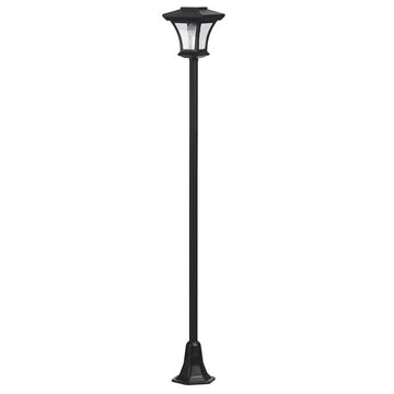 Solar Gartenlaterne mit LED Beleuchtung im Straßenlaternen-Design | mit Lichtsensor | ohne lästiges Kabel | einfache Montage | warm-weiße LEDs (Höhe: 180 cm)