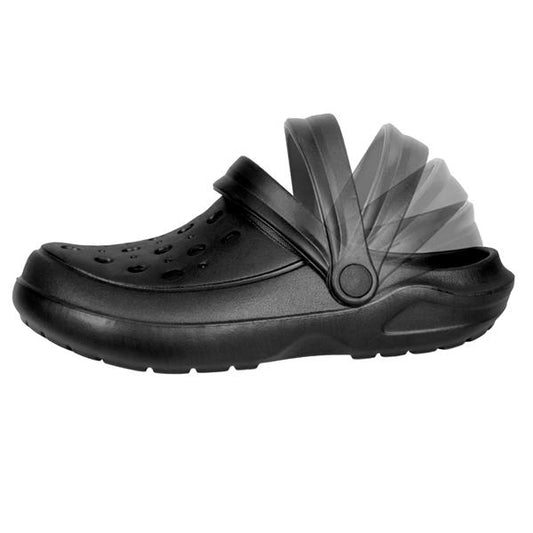Clogs für Damen und Herren aus Kunststoff mit Fersenriemen und Belüftungslöcher | ideal als Gartenschuhe, Badeschuhe, Pantolette, Hausschuh etc.