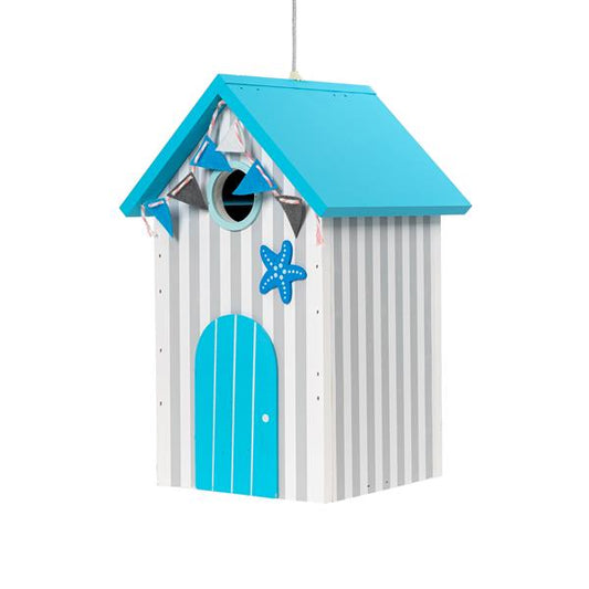 Vogelhaus aus Holz | farbenfrohe Vogelvilla für Garten und Balkon | Nistkasten für heimische Vögel | zum Hängen