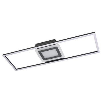 Deckenleuchte mit LED-Beleuchtung, 2100LM, 3000K, modern im schlichten schwarz, LED fest integriert, ca. 75 x 22,2 x 4,4 cm