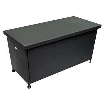 belavi® Auflagenbox mit Textilbezug, ca. 121 x 60 x 56 cm | wasserdicht Kissenbox im Rope-Design | ca. 270 Liter | Innenplane | Räder (anthrazit)